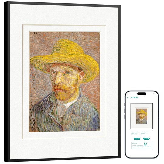 13.3 Inch E-ink ePaper Picture Frame, Tap-to-Print Technology, App Control Wall Art Décor Photo Frame for Home & Office